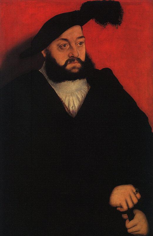 Lucas  Cranach John, Duke of Saxony oil painting picture
